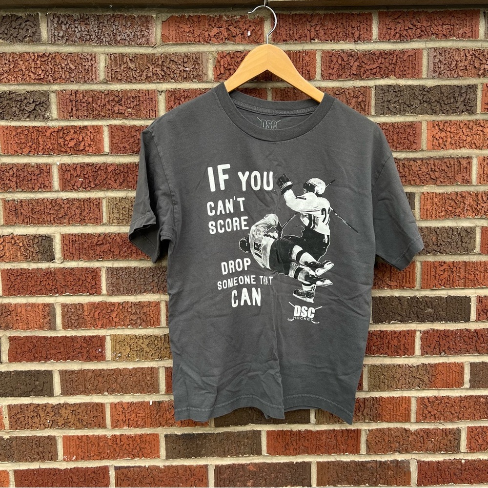 DSG Hockey Gray Hockey Boy’s Short Sleeve Tee Shirt